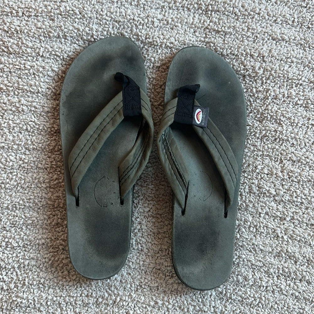 RAINBOW Womens Sandals in BLACK Size LARGE